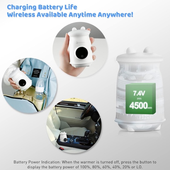 NEW!! Little Bo Baby Portable Bottle Warmer Breastmilk Formula Model T5-21A - Picture 7 of 15